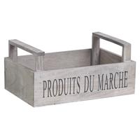 Photo CDA5600 : Corbeille en bois Produits du Marché