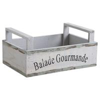 Photo CDA5750 : Corbeille en bois teinté Balade Gourmand...