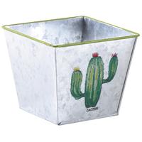 Photo GCO3610 : Pot en métal cactus