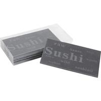 Photo TPL258S : Lot de 4 plateaux en ardoise sushi