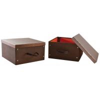 Photo VVA1970 : Boîte carrée pliable en carton marron